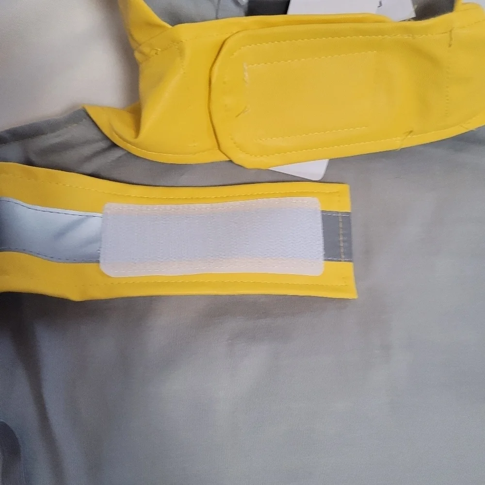 Eddie Bauer Yellow Pet Raincoat NWT Reflective Size Small